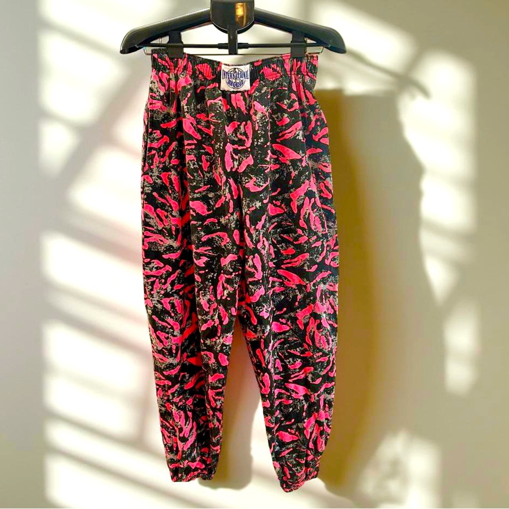 Vintage BAGGYZ International Parachute Pants Size L 1980s 90s Y2K